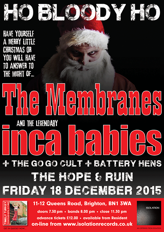 The Membranes and Inca Babies live at The Hope